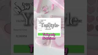 New valentine YesStyle code 17 - 20% off!