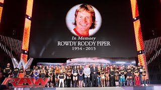 The entire WWE roster honors WWE Hall of Famer \