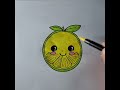 funny lemon 🍋 drawing for kids zitrone coloring sketch for children toddler and kinder