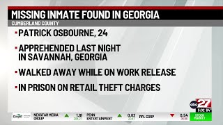 Missing Cumberland County inmate arrested in Georgia