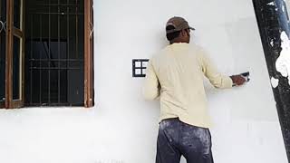 j.k wall putty !! second coat !! Home tutorial !! Atulesh singh !!