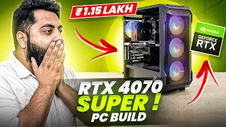 Rs 1.2 Lakh RTX 4070 SUPER Gaming PC Build | Unbelievable 🤯🤩