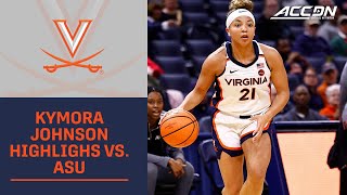 Virginia's Kymora Johnson Brings The Noise In Win Over Alabama St.