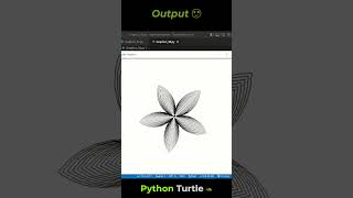 Creating Beautiful π± Flower π using Python Turtle π |#shorts |#pythonturtle