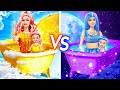 🌞RELOOKING DE POUPÉE JOUR vs NUIT🌙 Maquillage Barbie d'une couleur 💝 Défi de relooking par Yay Time!