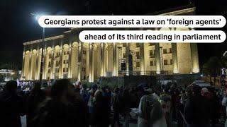 Thousands in Georgia protest 'foreign agent' bill | REUTERS