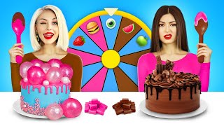 100 Layers of Bubble Gum VS Chocolate Food Challenge | Battle with Giant Hubba Bubba by RATATA COOL