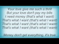 Barrett Strong - Money (That's What I Want) Lyrics