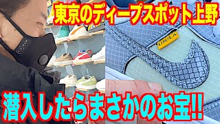 【スニーカー】初潜入‼️上野で1番ディープなお店にまさかのお宝だらけ🔥NIKE UNION LA DUNK ナイキ ユニオン ダンク パスポートパック/シュプリーム supreme スニダン