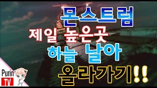 몬스트럼 하늘날아다닌다! 제일 높은곳 올라가기 -푸린-