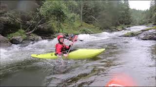 Norwegen  Setninga  Hedmark  Kayak  Kajak   Wildwasser