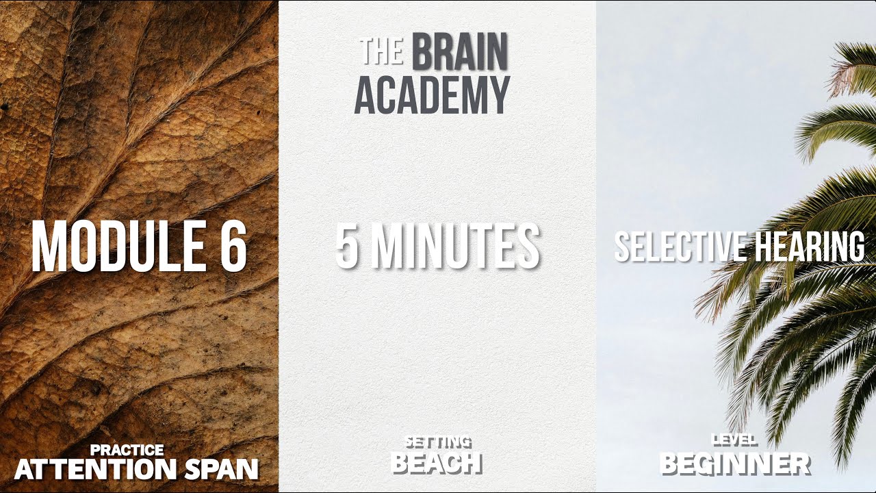 Attention Span Training Technique 5 Mins Module 6 In Metacognitive