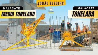 Malacates maker MEDIA TONELADA Y 1 TONELADA ¿Cual elegir? | Maquinco maquinaria