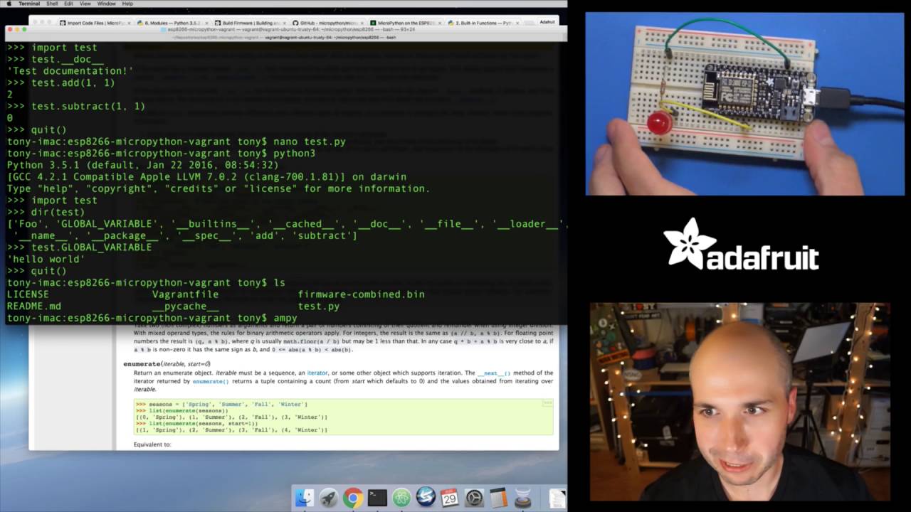 MicroPython Basics: Loading Modules With Tony D! @micropython #LIVE ...