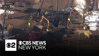 Crews in Edison, N.J. working to restore water after major main breaks