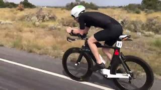 Riding a Cervelo p3 Triathlon Bike