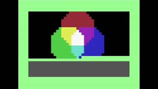 C64: RGB circles in text mode (BASIC vs. assembler)
