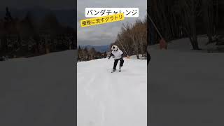 スキーボード 余裕あるグラトリ クロスステップ→ワンフットスピン #shorts