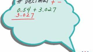 Decimal - Addition Subtraction 1