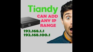 How to setup Tiandy IP Cameras with Different IP Address in Tiandy NVR | 2024