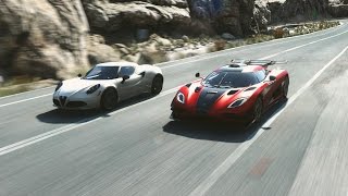 Driveclub ALFA ROMEO 4C vs KOENIGSEGG One:1 @ Putre, Chile