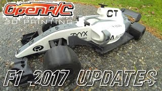 3DPrinted OpenRC F1 2017 updates