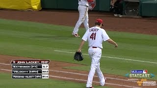 LAD@STL: Statcast tracks Lackey's great outing