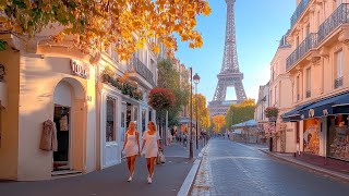 Paris France 🇫🇷 - A Parisian Walking Tour - 4k HDR 60fps (▶177min)