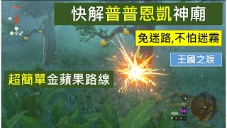 怕迷路嗎?超簡單金蘋果路線,快解普普恩凱神廟,薩爾達-王國之淚-