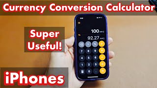 iPhones: How to Enable Currency Conversion on Calculator - Super Useful!