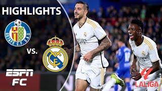 🚨 CLEAN SHEET 🚨 Getafe vs. Real Madrid | LALIGA Highlights | ESPN FC