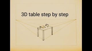 #SamehSaeed How to Draw a Table using Two-Point Perspective: Narrated