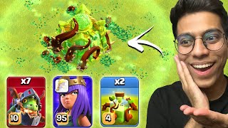 My New Overgrowth Spell Attack Strategy is TOO OP (Clash of Clans)