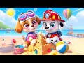 SKYE x MARSHALL Brewing Baby Cute Playing At The Beach🏖️ | Paw Patrol Ultimate Rescue | Rainbow 3