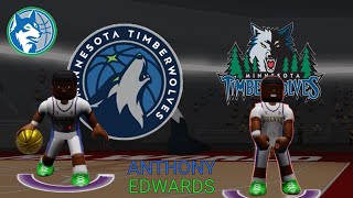 I made ANTHONY EDWARDS on RBW4 and dropped a TRIPLE DOUBLE in rec...(RB world 4)