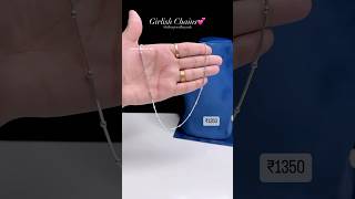 Girlish Chains💕Pure 925 Silver Chains #925silver #girlsfashion #silverchain #chain #trending