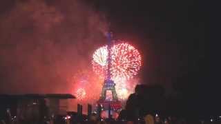 France National Day (Fête de la Bastille) 2014 - Fireworks at the Eiffel Tower