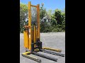 Multiton SM20 Walkie Stacker 2000 lbs Walk Behind Forklift Fork Lift Truck