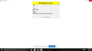 Driving license in python
