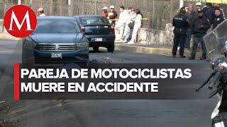 Mueren dos personas durante un accidente de motocicleta en Naucalpan