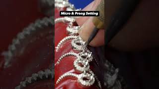 What is ’Micro Setting‘? 🧐  #jewelry #jewelrymakingprocess #jewelrymanufacturer #diamond #ring