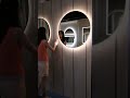 Black Round Bathroom LED Mirror