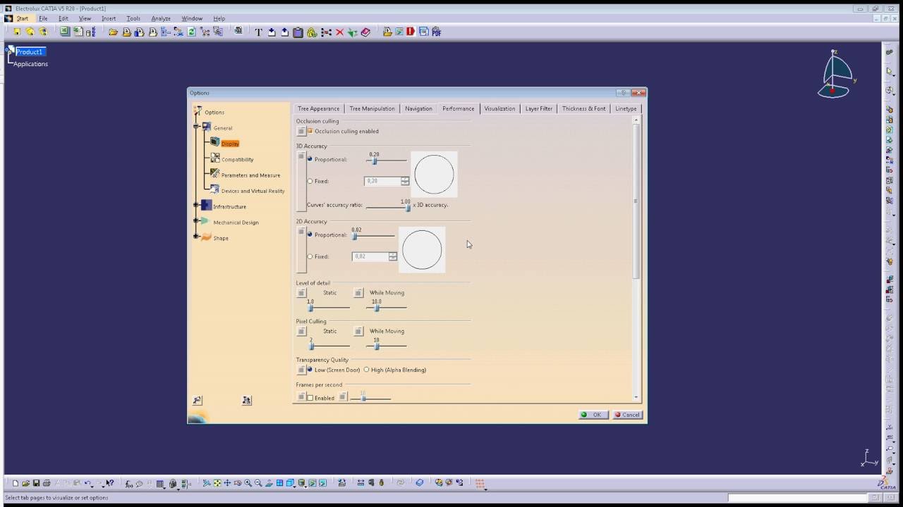 Catia V5 Basic Settings Youtube