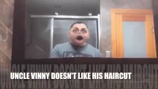 Uncle Vinny doesn’t like his haircut !! No choice ! By Anthony “Rodia Comedy”