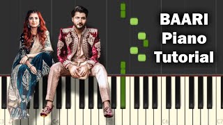 Baari - Bilal Saeed, Momina Mustehsan | Easy Piano Tutorial