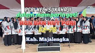 PGRI Kec. Sukahaji Pada HGN dan HUT PGRI ke-78 Kabupaten Majalengka