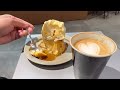 fuk coffee プリン アイスクリームのせ 福岡カフェ博多 フックコーヒー fukuoka カフェラテ おすすめ人気スイーツ pudding cafe latte