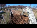 backfilling and compacting the electric service line