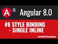 8.Angular 8 Tutorials - single inline style binding