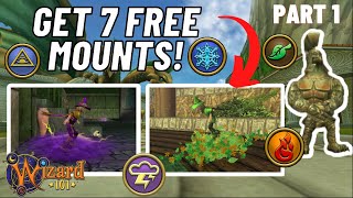 Wizard101| How To Get FREE Mounts from Crafting! - Part 1